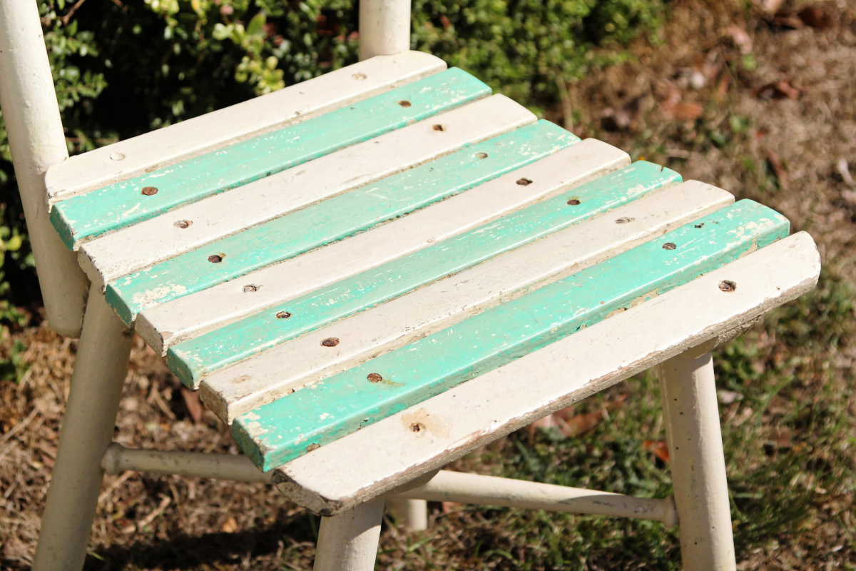 VENDU - Lot de 3 chaises de jardin lattées – Image 7