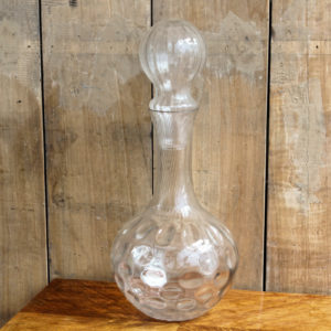 Ancienne carafe en verre monumentale - art déco