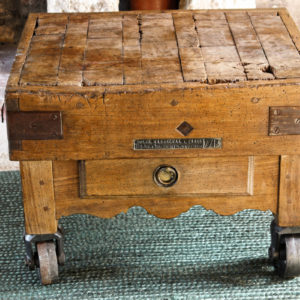 Table basse - billot de boucher