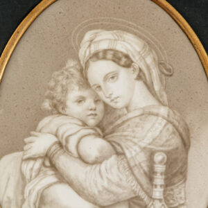 VENDU - Vierge à l'enfant - peinture sur émaux