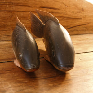 Paire de poissons - Bois sculpté