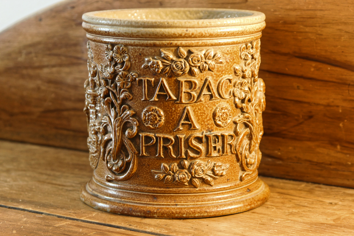 Pot à tabac à priser - grés du beauvaisis