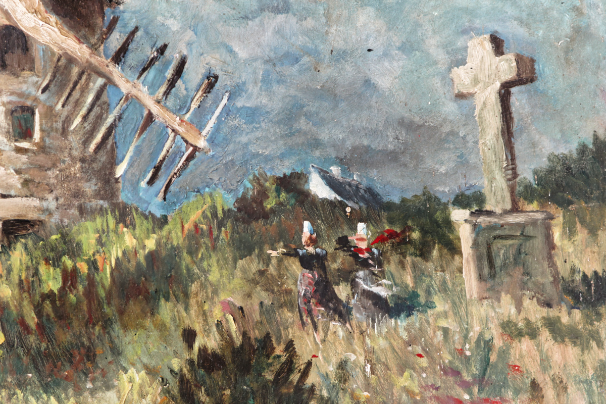 Huile sur panneau - Moulin de Kerné – Image 6