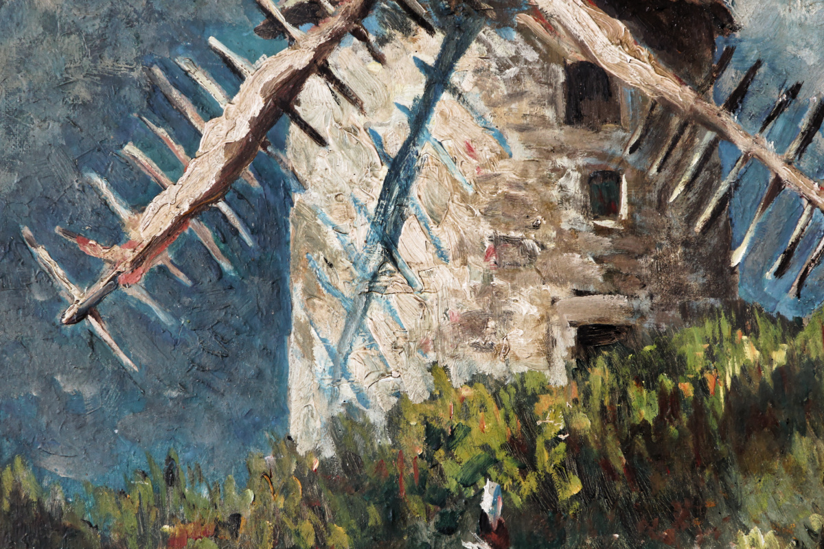 Huile sur panneau - Moulin de Kerné – Image 5