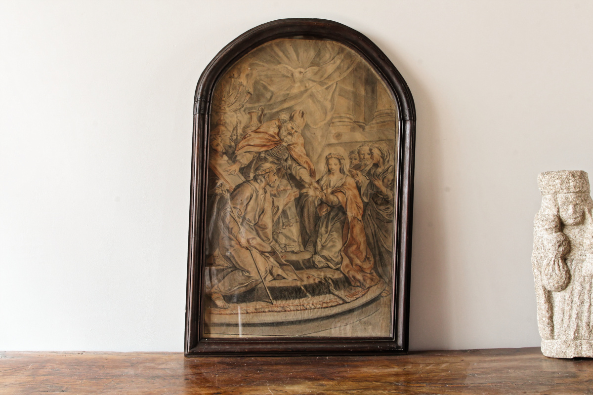 Le mariage de la vierge, d'après Carle Van Loo, XVIIIème siècle