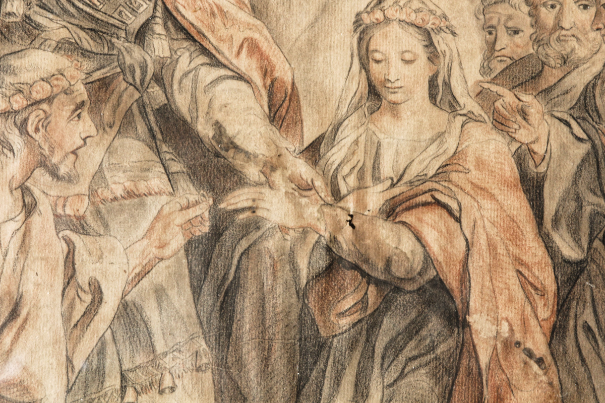 Le mariage de la vierge, d'après Carle Van Loo, XVIIIème siècle – Image 11