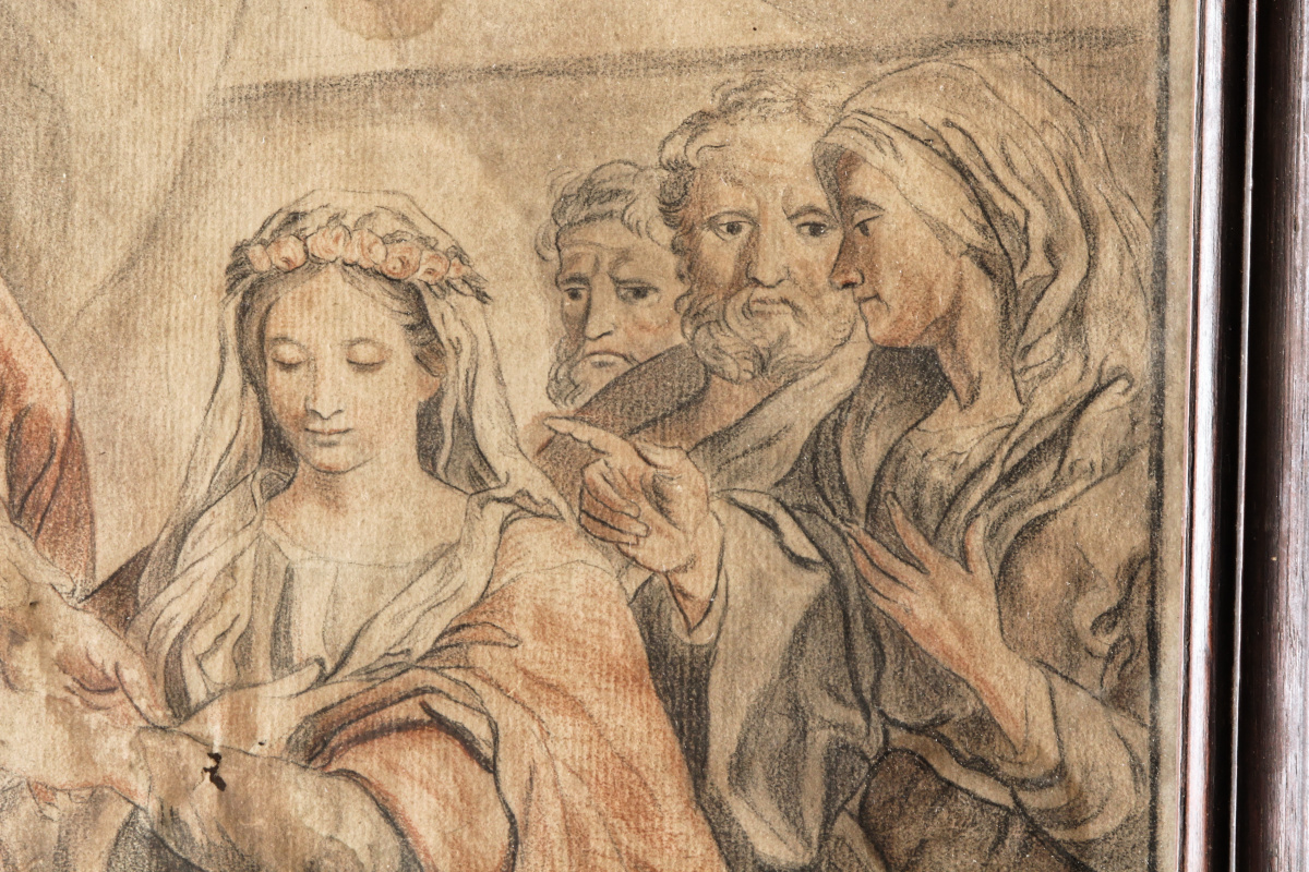 Le mariage de la vierge, d'après Carle Van Loo, XVIIIème siècle – Image 7